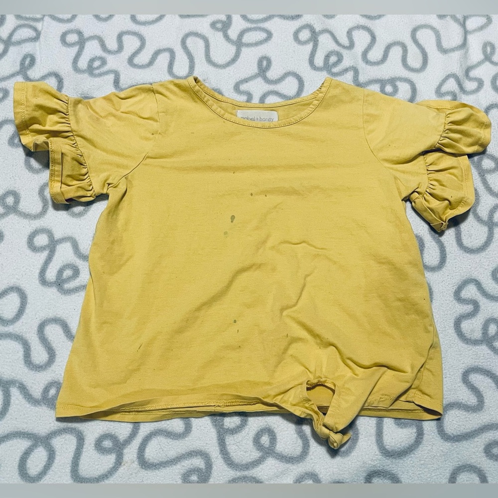 Girls Cute Yellow Top